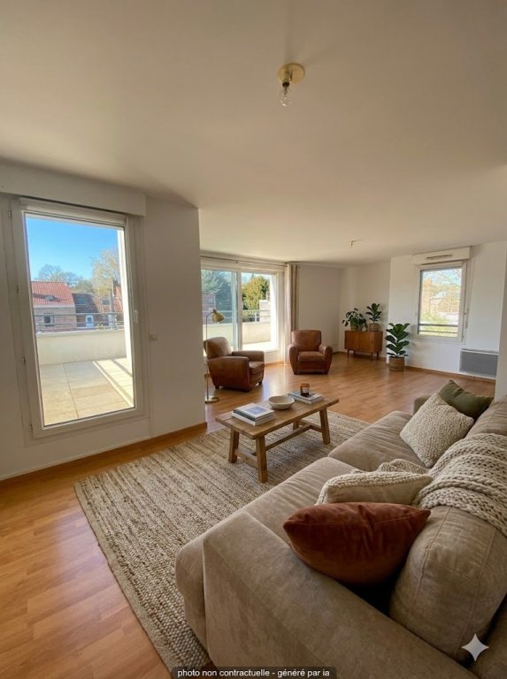 Appartement 3 chambres A LOUER - MOUVAUX - 105 m2 - 1�390�&euro; charges comprises par mois